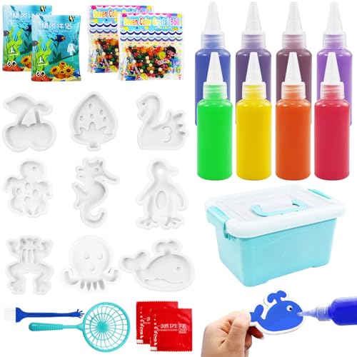 Sinofort Kreative 3D Magic Gels,Aqua Gelz Kreativ Set,Aqua Gelz Starter Set, Magischer Wasserelfe Magic Water Elf, Wassergel Spielzeug, Handgemachtes Wasserspielzeug für Kinde von Sinofort