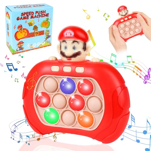 Pop it Fidget Spielzeug, Quick Push Pop-It, Puzzle Pop-It Spiel, Pop It Elektronisches Spiel, Elektronisches Sensorspiel für frühe Entwicklung und Konzentrationstraining, mit Musik und Licht von Sinwind