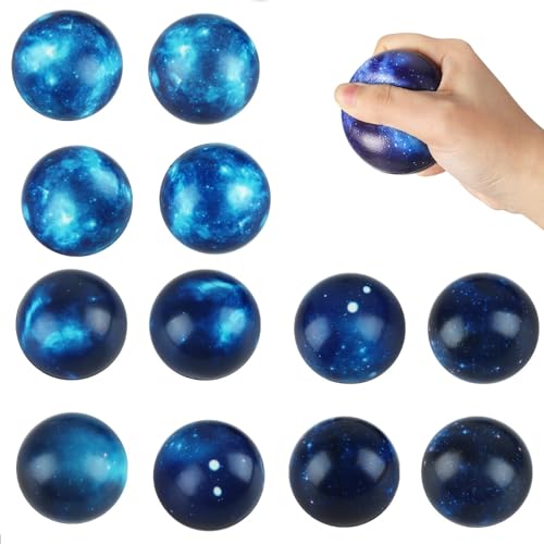 Stressball Sternenhimmel, Anti Stress Ball, Stressball Fidget Toy, Knautschball, Galaxis Stressball, Squishy Antistressbälle für Kinder und Erwachsene von Sinwind