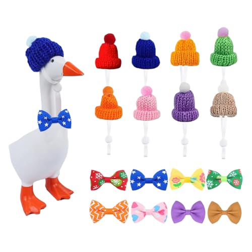Sionhiuo Desk Geese Outfits | Niedliche Lustige Gänse Kleidung - Statue mit Mini Strickmützen und Fliegen für Halloween Party Festliche Veranstaltung Weihnachtsfeier Sionhiuo Desk Geese Outfits | Niedliche Lustige Gänse Kleidung - Statue mit Mini Strickmützen und Fliegen für Halloween Party Festliche Veranstaltung Weihnachtsfeier von Sionhiuo