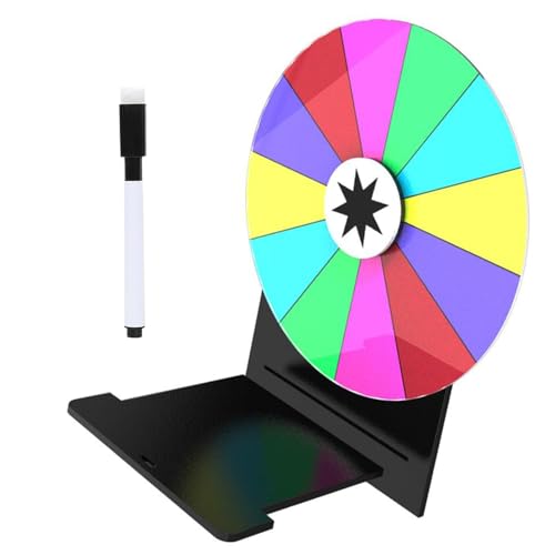 Sionhiuo Drehrad - 30 cm Drehscheibe - 12 Felder Roulette Mit Whiteboard Marker Für Veranstaltungen Messen Events Sionhiuo Drehrad - 30 cm Drehscheibe - 12 Felder Roulette Mit Whiteboard Marker Für Veranstaltungen Messen Events von Sionhiuo