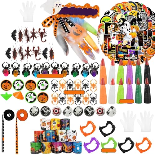 Sionhiuo Halloween Goodie Bag Filler | Silikon Halloween Tiny Toys Halloween Preis - Gruselige vielseitige Halloween Taschen Kinder Halloween Spielzeug für Kinder Mädchen von Sionhiuo