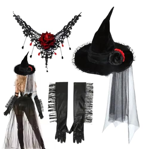Sionhiuo Hexenhut,Halloween Hexenhut | Damenmode für Kostüme Erwachsene Partys Cosplay Mottopartys Halloween Deko Sionhiuo Hexenhut,Halloween Hexenhut | Damenmode für Kostüme Erwachsene Partys Cosplay Mottopartys Halloween Deko von Sionhiuo