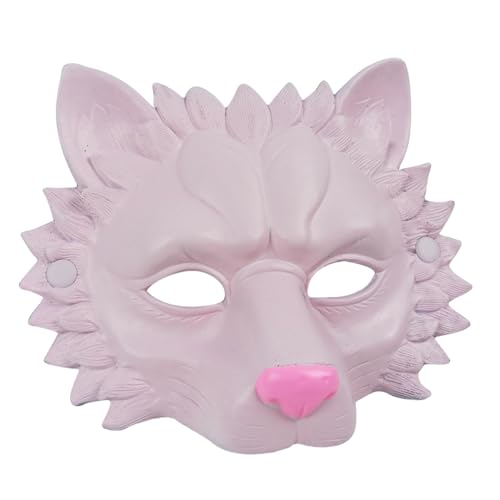 Sionhiuo Löwe-Gesichtsmaske, Party-Tierkopfmaske | Cosplay Kopfbedeckung Löwe Maske | Foto-Requisiten, Löwe, PU-Kopfbedeckung, Halloween-Kopfbedeckung, Party-Gesichtsmaske, Partyzubehör von Sionhiuo