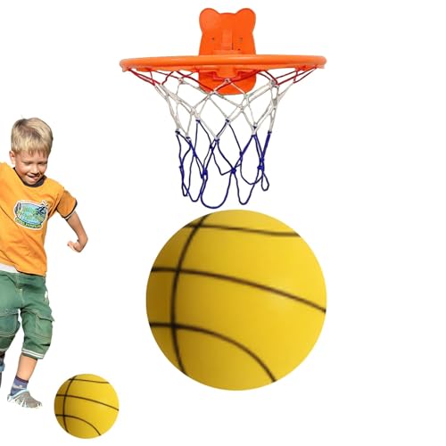 Sionhiuo Silent Basketball Dribbling Indoor | Weicher Basketball-Trainingsball,Trainingsball mit hoher Dichte, gedämpfter Basketball-Schaumstoffball für Verschiedene Indoor-Aktivitäten, Kinder, von Sionhiuo