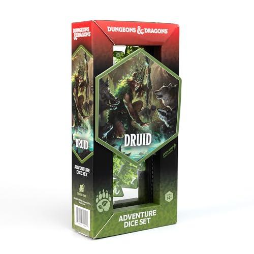 D&D Adventure Dice (Druidenklasse: grün) von Sirius Dice