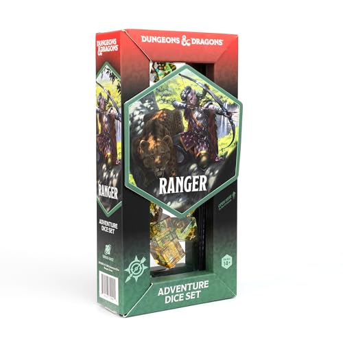 D&D Adventure Dice (Ranger Class: Green) von Sirius Dice