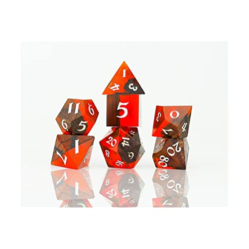 Sirius Dice Poly-Set, Crimson Grove, 7 Stück von Sirius Dice