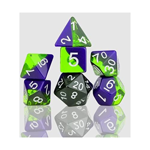 Sirius Dice SDZ000907 Sea Glass Dice Würfel, 7 Stück von Sirius Dice