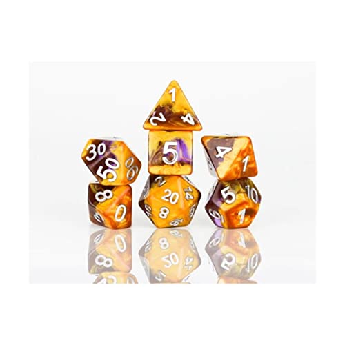 Sirius Dice SDZ000908 Amethyst-Geodenwürfel, 7 Stück von Sirius Dice