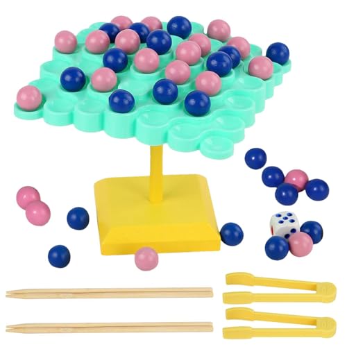 Sirseon Balance Tree Educational Toys, Tower Stack Game - Buntes ausgewogenes Baumbrettspiel,Lustige Kinder Reisespielzeug, tragbares Feinmotorik -Lernspielzeug für Familienabend von Sirseon