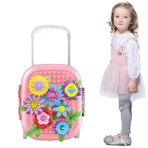 Sirseon Blumen-Baustein-Set, Blumen-Bauspielzeug für Kinder | Bausteine ​​Brick Bouquet Montage,Künstliche Blumen, botanische Sammlung, Bauspielzeug für Geburtstag, Weihnachten von Sirseon