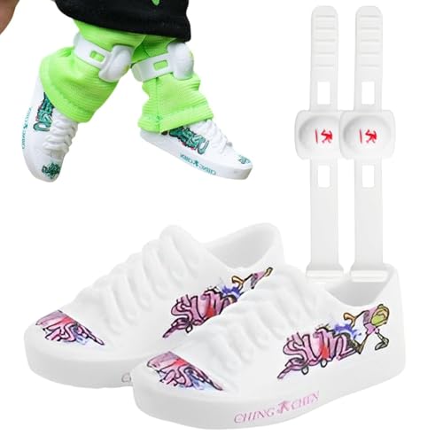 Sirseon Mini-Finger-Schuhe,Mini-Finger-Skateboard-Schuhe - Miniaturschuhe Fingerspielzeug - Tiny Toys Puppenschuhe, Fingerboard-Schuhe, Mini-Sneaker, Finger-Scooter-Schuhe, Miniaturspielzeug von Sirseon