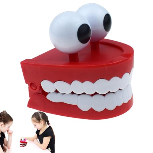 Sirseon Spielzeug zum Aufziehen der Zähne, Klapperzähne zum Aufziehen | Kauspielzeug Fidget Chatter Teeth | Entspannungsspielzeug für Erwachsene und Kinder, Gag, Witz, lustige Tischdekoration für von Sirseon