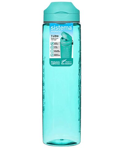 Sistema Hydrate Tritan Active Sports Wasserflasche 1000ml von Sistema