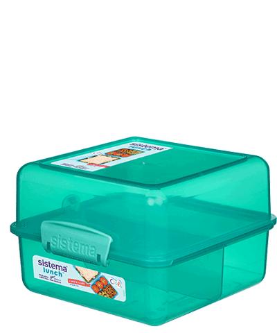 Sistema Lunchbox mit Fächern Lunch Cube 1400ml von Sistema