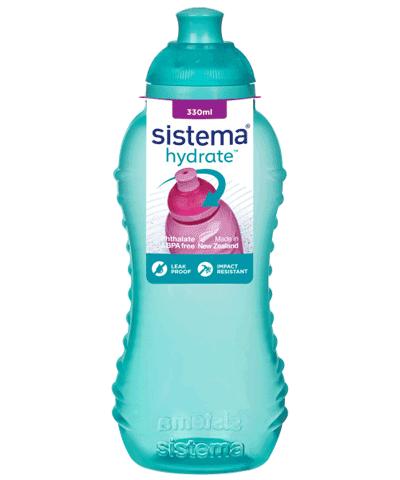 Sistema Twist 'n' Sip Squeeze Sports Wasserflasche 330ml von Sistema