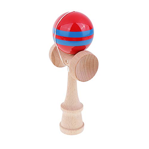 Sitrda Kendama Ball Japanisches traditionelles Holzspiel Balance Lernspielzeug ? Rot? von Sitrda