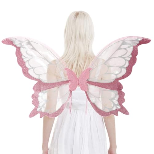 Feenflügel Mädchen Schmetterlingsflügel Feen Prinzessin Kostüm Flügel Kostüm Wings Cosplay Requisiten Kostüm Zubehör Für Partys Und Cosplay 82x43cm von Siuwddee