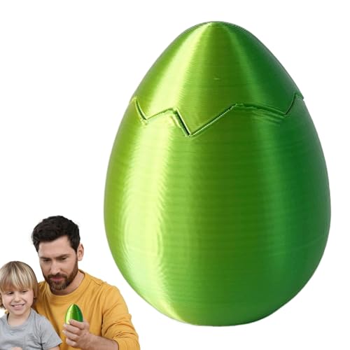 Siuwddee 3D Printed Easter Surprise Eggs, Easter Gift Eggs, 3D Printed Bounceable Bottom Colored Eggs, Surprise Eggs, Can Hold Candy, Jewelry, Chocolates 2×2×2.7 Inches von Siuwddee