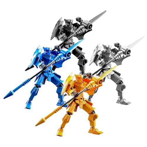 Siuwddee Actionfiguren mit beweglichen Gelenken,Roboter-Actionfigur - 4X bewegliche Robotermodellspielzeuge - 3D-gedruckte Actionfiguren, Verformungs-Mecha-Puppe, 13 Mehrgelenk-Figurenspielzeug, von Siuwddee