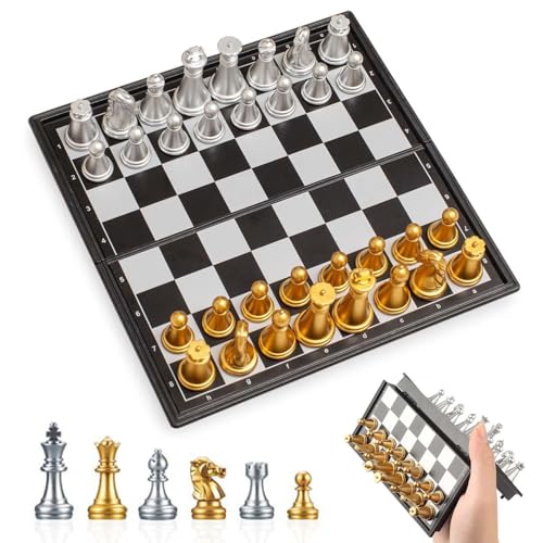 Siuwddee Brettspiel Schachspiel - Schachspiel Mit Magnetischem Spielbrett,Verbessert Logisches Denken Interaktive Aktivität Für Reise Camping Zimmer Picknick Unterricht Siuwddee Brettspiel Schachspiel - Schachspiel Mit Magnetischem Spielbrett,Verbessert Logisches Denken Interaktive Aktivität Für Reise Camping Zimmer Picknick Unterricht von Siuwddee