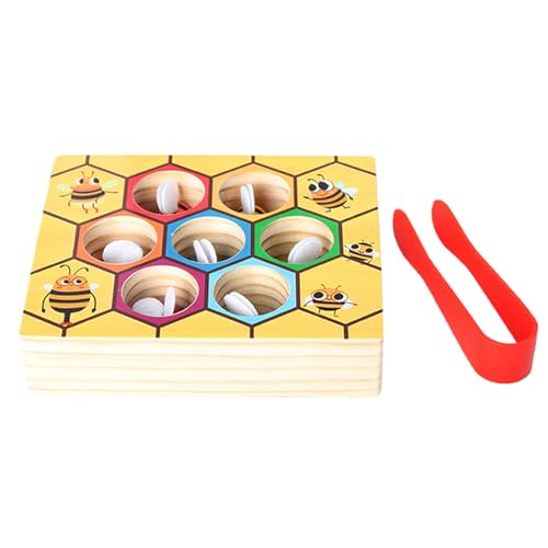 Siuwddee Farbensortierspiel | Baby Bienenfangspiel,Lernspielzeug Ab 3 Jahre Kindergarten Vorschule Indoor Outdoor Mädchen Siuwddee Farbensortierspiel | Baby Bienenfangspiel,Lernspielzeug Ab 3 Jahre Kindergarten Vorschule Indoor Outdoor Mädchen von Siuwddee