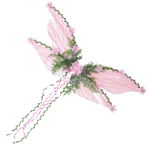 Siuwddee Feenflügel Für Kinder, Schmetterlings Kostüm Flügel Mit 3D Und Blättern Deko, Kostümzubehör Für Bühne Halloween Weihnachten Siuwddee Feenflügel Für Kinder, Schmetterlings Kostüm Flügel Mit 3D Und Blättern Deko, Kostümzubehör Für Bühne Halloween Weihnachten von Siuwddee