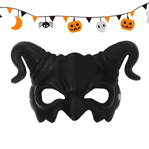 Siuwddee Gruselige Gesichtsbedeckung | Gruselige Schafhörner Cosplay Party Gesichtsmaske,Grusel Party Cosplay Kopfzier Für Festumzüge Partys Und Feste Siuwddee Gruselige Gesichtsbedeckung | Gruselige Schafhörner Cosplay Party Gesichtsmaske,Grusel Party Cosplay Kopfzier Für Festumzüge Partys Und Feste von Siuwddee