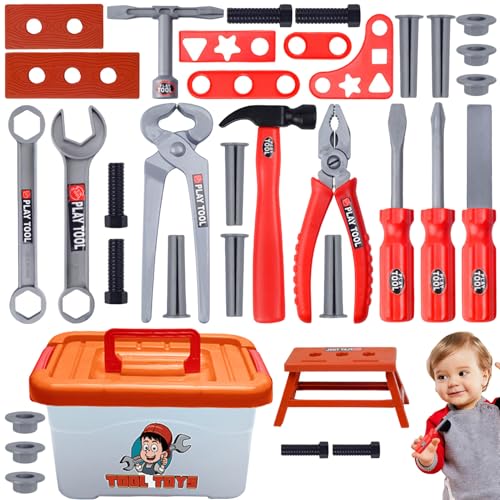 Siuwddee Kinder Werkzeugkoffer - Holzwerkzeug Set Für Kinder | 39-teiliges realistisches Spiel und Rollenspiel für und Mädchen im Alter von 3 bis 7 Jahren Siuwddee Kinder Werkzeugkoffer - Holzwerkzeug Set Für Kinder | 39-teiliges realistisches Spiel und Rollenspiel für und Mädchen im Alter von 3 bis 7 Jahren von Siuwddee