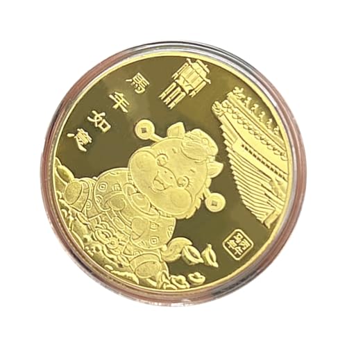 Siuwddee Lunar New Year 2026 Münze - Glücks Gedenkmünze,2026 Jahr des es Andenken Deko Für Chinesisches Neujahr Zuhause Schreibtisch Bücherregal Für Erwachsene Kinder Sammler Siuwddee Lunar New Year 2026 Münze - Glücks Gedenkmünze,2026 Jahr des es Andenken Deko Für Chinesisches Neujahr Zuhause Schreibtisch Bücherregal Für Erwachsene Kinder Sammler von Siuwddee