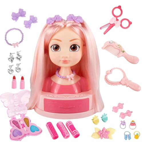 Siuwddee Mädchen Friseursalon Spielzeug | Rollenspiel Frisierset Für Kleine Mädchen | Styling Spielzeug Set Mit Ohrsteckern Lockenstab Haarspangen Siuwddee Mädchen Friseursalon Spielzeug | Rollenspiel Frisierset Für Kleine Mädchen | Styling Spielzeug Set Mit Ohrsteckern Lockenstab Haarspangen von Siuwddee