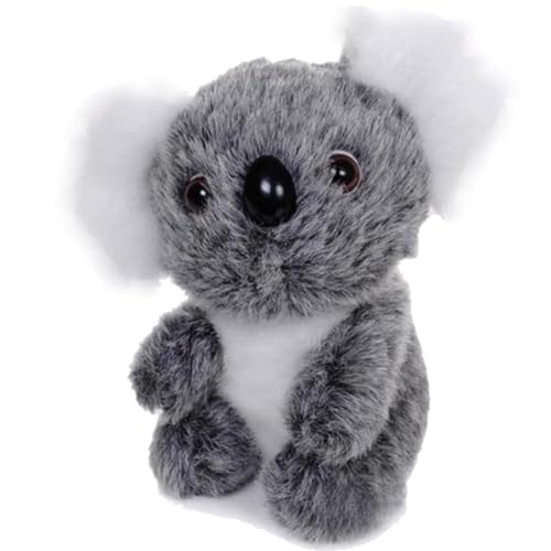 Plüschtier Koala, 20CM Grau Koala Kuscheltier Plüschtier Doll, Grau Koala Kissen Plüschtier, Flauschiger Stofftier Koala zum Spielen, Sammeln & Kuscheln Für Kinder Mädchen Jungen von Sixfox