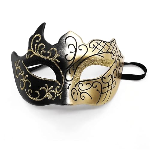 Sixfox Venezianische Masken, Maskerade Maske Venezianischen Cosplay Fasching Verkleidung Maskenball Venedig Karneval Mottoparty Kostüm Maske für Herren und Damen von Sixfox