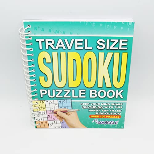 Sudoku-Puzzlebuch, A5, Spiralbindung, Reisegröße, Türkis von Sixstore