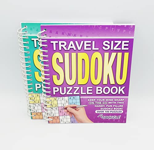 Sixstore Sudoku-Puzzlebuch, A5, Spiralbindung, Reisegröße, zufällige Farbauswahl von Sixstore