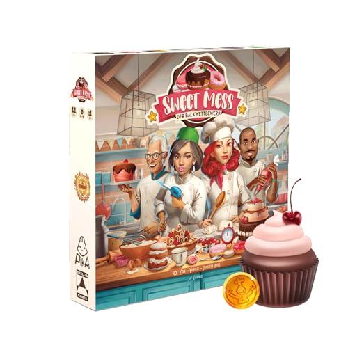 Skellig Games Sweet Mess - Backwettbewerb: Unterhaltsames Gesellschaftsspiel ab 10 Jahren, 1-4 Spieler, 45-90 Min. Spielspaß mit Strategie, Auszeichnungen und Solo-Player-Mode von Skellig Games