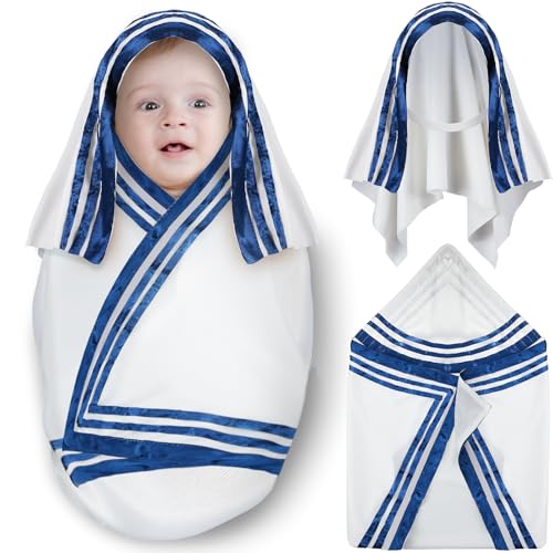 Skicuff 3-teiliges Baby-Nonnen-Kostüm-Set, Heiligen-Outfit, biblische Kostüme, katholische Nonne, Sari-Kleid für Halloween, Cosplay (6–12 Monate) von Skicuff