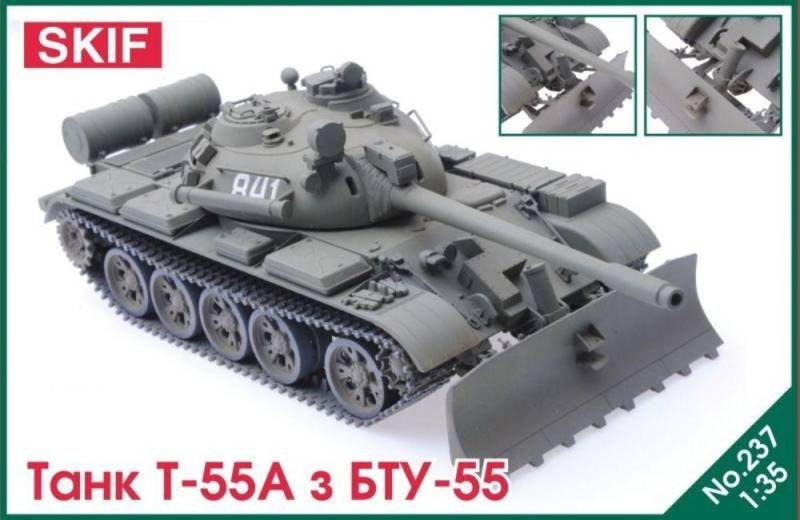 T-55 Tank with BTU-55 von Skif