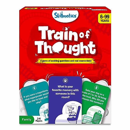 Skillmatics Card Game - Train of Thought, Fun for Family Game Night, Educational Toys, Travel Games for Kids, Teens and Adults, Gifts for Boys and Girls Ages 6, 7, 8, 9 and Up von Skillmatics