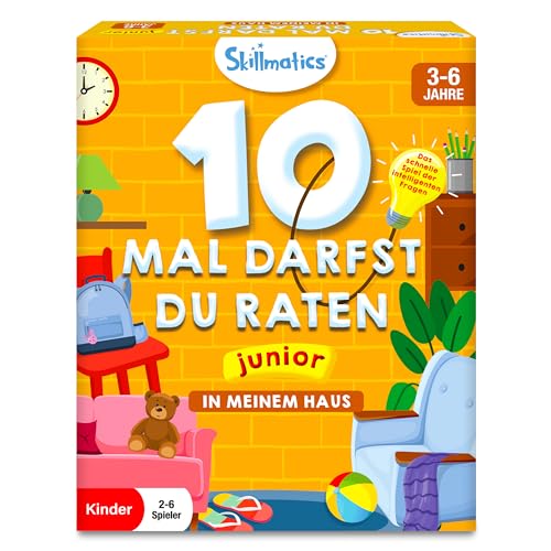 Skillmatics Kartenspiel - 10 Mal darfst du raten Junior In Meinem Haus, Geschenke und Spannendes Lernen für Kinder 3-6 Jahre von Skillmatics