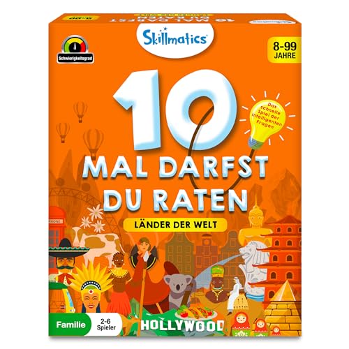 Skillmatics Kartenspiel - 10 Mal darfst du raten Länder der Welt, Geschenke für Kinder ab 8 Jahren, Groβer Spaβ für Reisen und Familienspiel Abende von Skillmatics