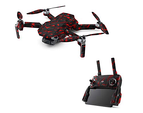 Skins4u Aufkleber Skins für DJI Mavic Mini Skin Designfolie Schutz Folie Decal Design Sticker Set Shattered Black red Skins4u Aufkleber Skins für DJI Mavic Mini Skin Designfolie Schutz Folie Decal Design Sticker Set Shattered Black red von Skins4u