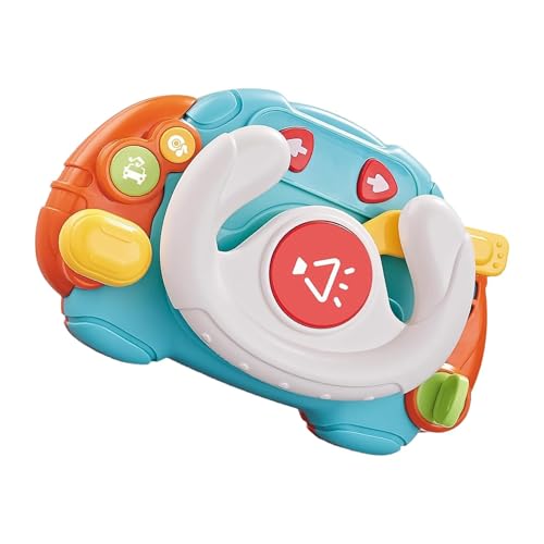 Kids Steering Wheel, Toy Car Steering Wheel, Play Steering Wheel, Interactive Learning Toy for Toddler 1-3 Year Old, Driving Educational Toy with Light and Sound for Preschool Kids von Sklmdrnk