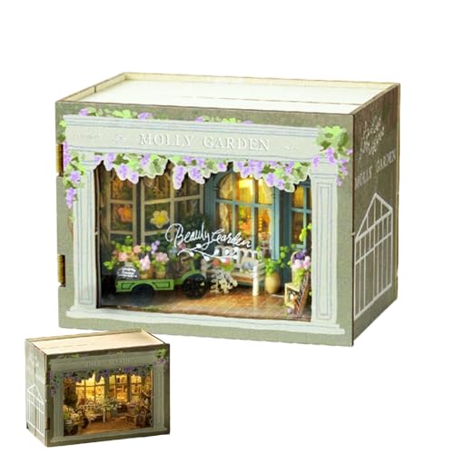 Puppenhausmodell | Miniatur-Haus-Bausatz | Raummodell-Bastelarbeiten, Bauspielzeug-Kits, Haus-Raum-Ideen-Modell-Kits, Bastel-Bauspielzeug, realistisches Puppenhaus-Puppenhaus-Bauset für Liebhaber, Kin von Sklmdrnk