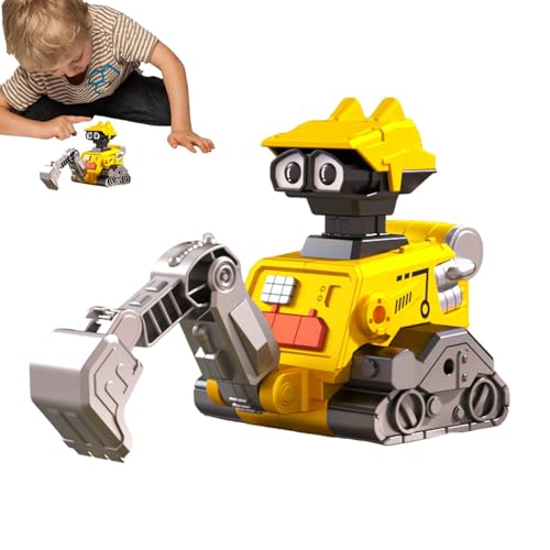 Sklmdrnk Bauspielzeugauto,Bauautospielzeug für Kinder, Kleine Baufahrzeuge Sandspielzeug LKW, Friction Truck Toys Press and Go Bagger-LKW, kleine Baufahrzeuge, Spielzeug für Kinder von Sklmdrnk