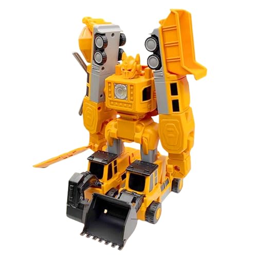 Sklmdrnk Transforming Toys, Magnetic Car Toy, Robot Car Toy, Magnetic Transforming Construction Vehicles with Storage Box, Educational Creativity Building Blocks Toy for Kids 4-6 von Sklmdrnk