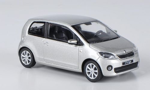 Skoda Citigo, metallic-grau, 2012, Modellauto, Abrex 1:43 von Skoda