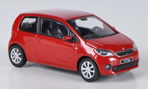 Skoda Citigo, rot, 2012, Modellauto, Abrex 1:43 von Skoda