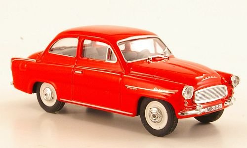 Skoda Octavia, hellrot, 1964, Modellauto, Abrex 1:43 von Skoda